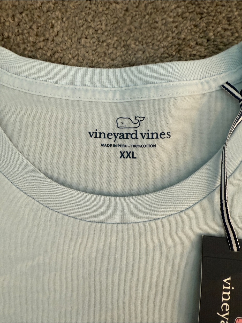 NWT Vineyard Vines Light Blue Whale BBQ Shirt - Size XXL - Picture 7 of 8